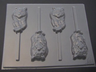 671 Tiger Chocolate Candy Lollipop Mold 671 Tiger Chocolate Candy Lollipop Mold